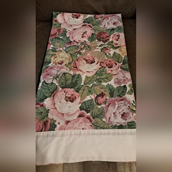 Vintage Westpoint Stevens Floral KING Flat Sheet Floral Romantic Victorian - Picture 1 of 8